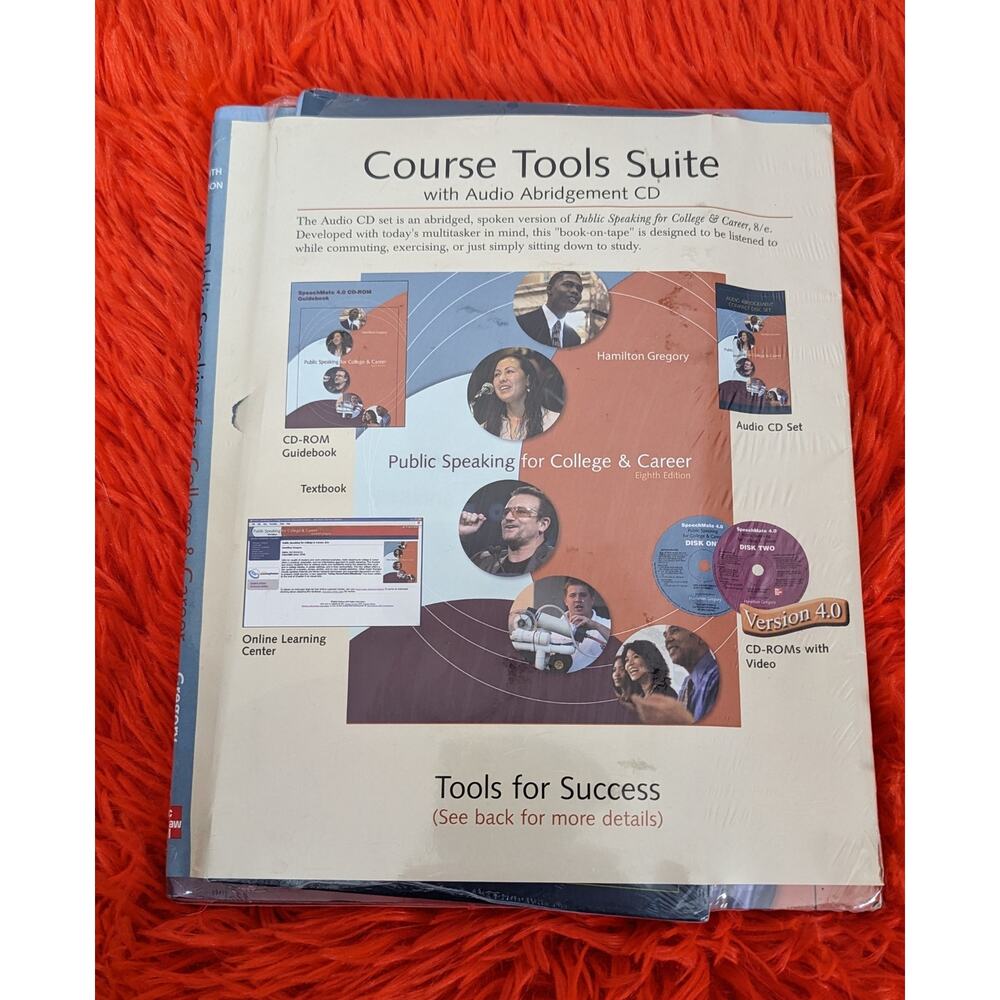 NWT 2006 Gregory Public Speaking for College Career Course Tools Suite 8th ED SC